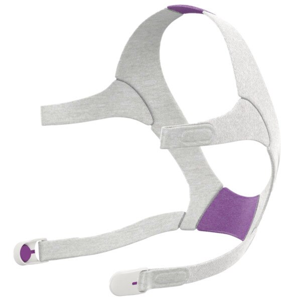 Purple and Gray Headgear Strap